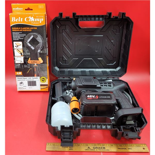 High-Pressure Water Sprayer & Belt Clamp