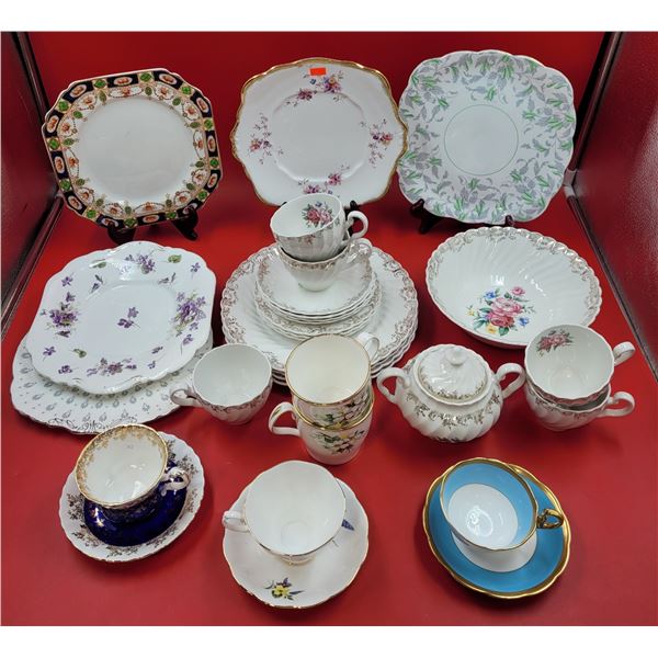 Lot of Assorted Bone China Dishes w/ Royal Albert