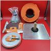 Image 1 : Assorted Tool Lot w/ Full Circle Radius 360 Sanding Tool, Pad, Extension Cord, & More
