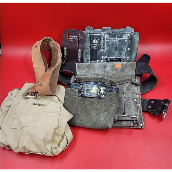 Tool Belt Lot w/ Viking Leather "Cadillac" Tool Belt Made in Canada