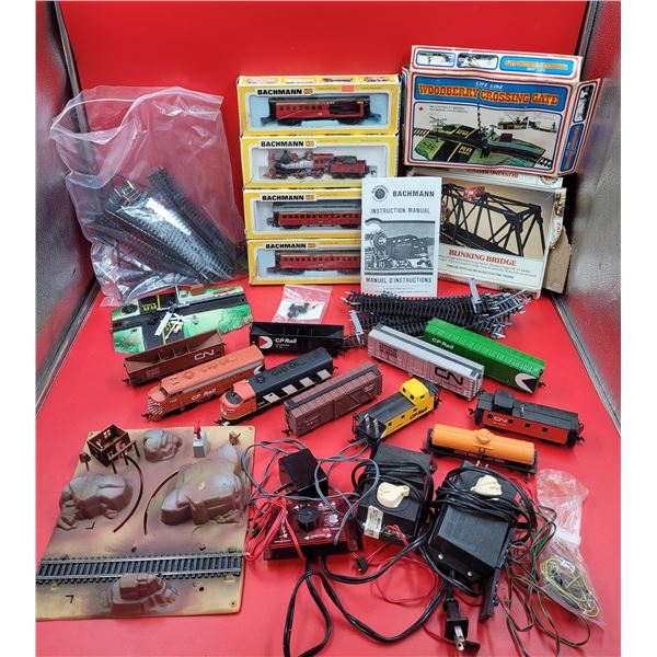 Model Railroad Lot w/ Trains, Tracks, Transformers, & More