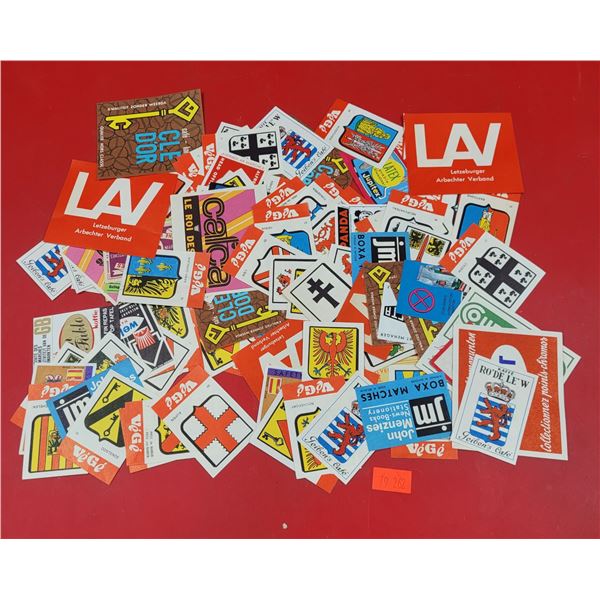 100+ VTG 50's-60's Matchbox (Unused) Labels