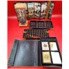 Image 1 : VTG Wooden Chinese Abacuses, Decorative Painted Room Divider, Hour Glass & Trading Cards