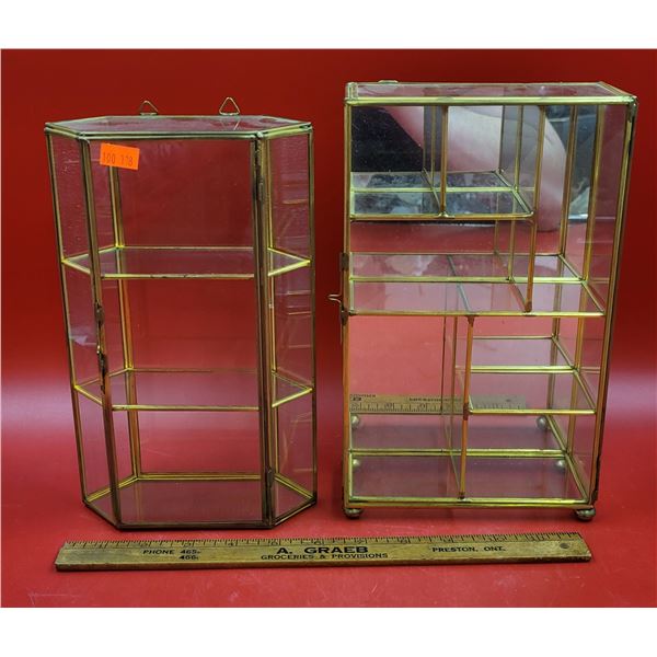 Two VTG Display Cases