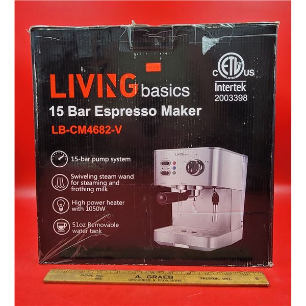 Living Basics 15 Bar Espresso Maker