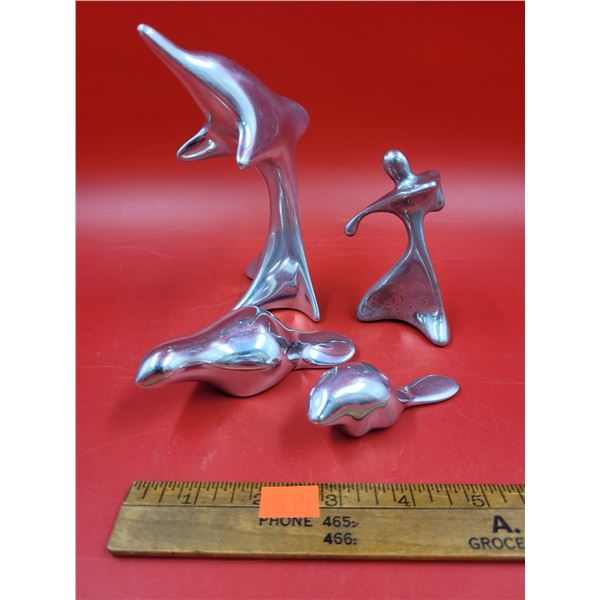 Lot Of Stainless Steel Hoselton Sculptures Made In Canada