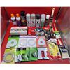 Image 1 : Spray Paint, Spray Adhesive, Carpet Tape, Double Sided Tape, Brushes & Painting Lot