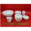 Image 1 : VTG Fenton Hobnail White Milk Glass Dishes