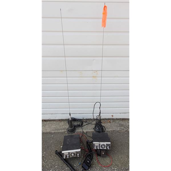 Two VTG CB Radios w/ Large Antennas