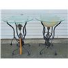 Image 1 : MCM Glass Top Lamp Tables