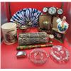 Image 1 : Lot Of Assorted Collectibles Including Club & Candle Holders
