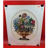 Image 1 : VTG Needlepoint Floral Wall Art