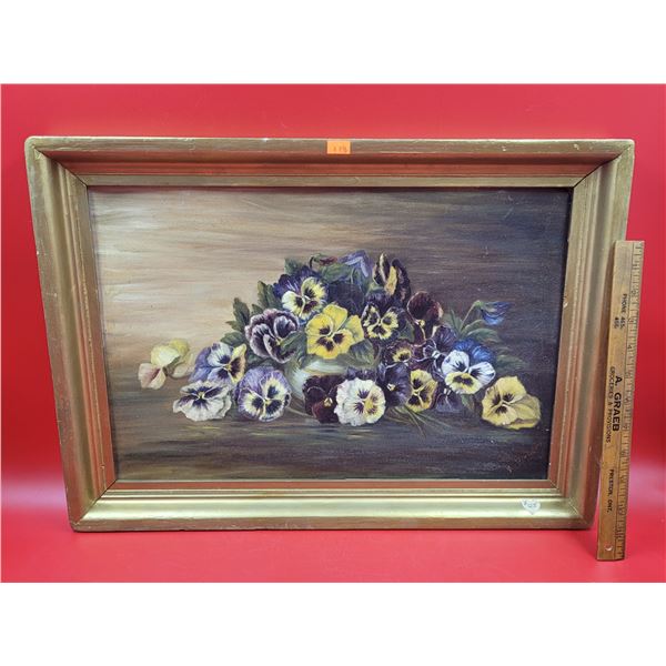 Framed Academy Boards Floral Painting