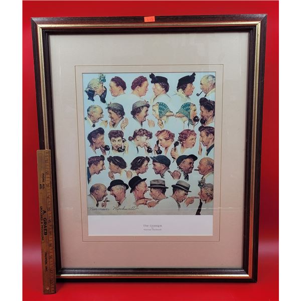 Framed "The Gossips" Print By Norman Rockwell