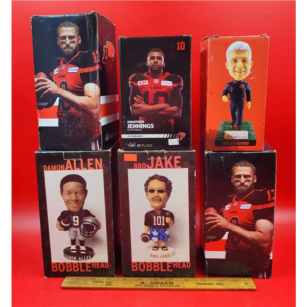 Lot Of Football BC Lions Bobble Heads