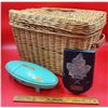 Image 1 : Dominion Marksmen Plaque, Singer ButtonHoler & Wickered Basket