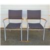 Image 1 : Pair Of Outdoor Chairs with Teak arms