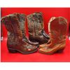 Image 1 : Lot Of Leather Cowboy Boots