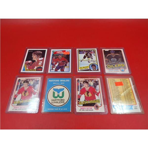Lot Of Assorted VTG Hockey Cards (Darryl Sutter, Chris Chelios, Ray Bourque)