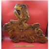 Image 1 : Large Hand Crafted VTG Wooden Wall Clock