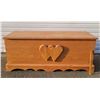 Image 1 : Large Hearts Pine Chest
