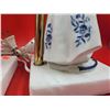 Image 2 : Two Porcelain Figurine Lamps On Alabaster Bases & Milk Glass Lamp