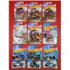 Image 1 : Lot Of 9 Off Road Hot Wheels Die Cast Vehicles