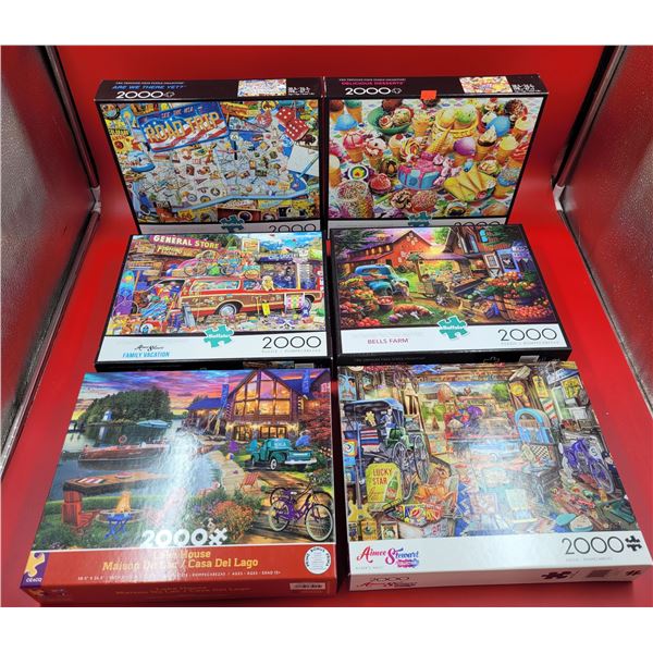 Lot Of Assorted Sealed 2000pcs Puzzles