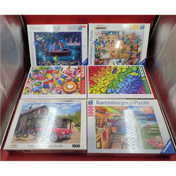 Lot Of Assorted Sealed 1000pcs Puzzles