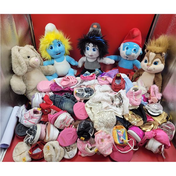 Large Lot Of Plushes & Stuffed Animals Including Build-A-Bear