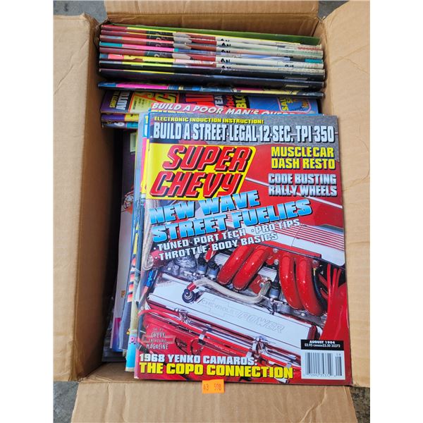 Box Full Of Super Chevy Magazines