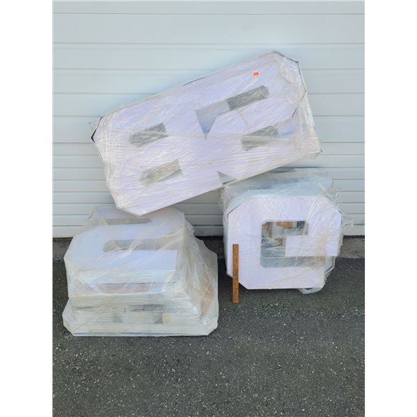 Lot Of Large White Display Signage Letters
