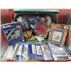 Image 1 : Large Lot Of Yarn & Counbted Cross Stitch Needle Point Art