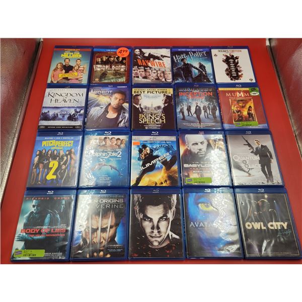 Lot Of 20 Assorted Blu-ray DVD's
