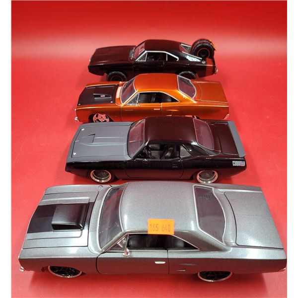 Lot Of 4 Die Cast Muscle Cars