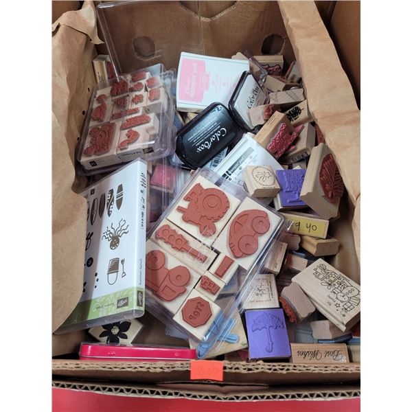 Large Lot Of Assorted Ink Stamps