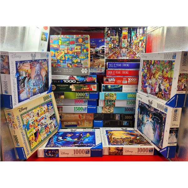Very Large Lot Of Assorted Puzzles
