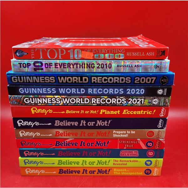 Lot Of Books (Guinness World Records, Believe It Or Not, Top 10 Of Everything)