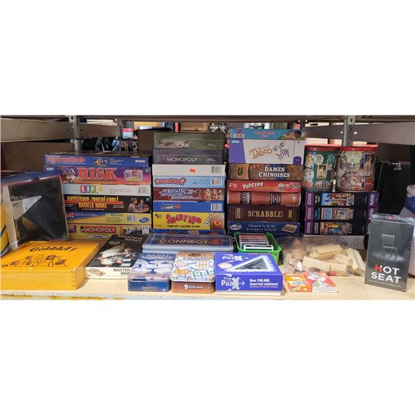 Very Large Lot Of Assorted Board Games