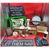 Image 1 : Assorted Home Décor Lot Including Candle Stick Holders & Wall Hanging Clock
