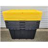 Image 1 : 6 Large Storage Bins w/ Lids
