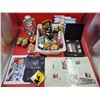 Image 1 : Lot Of Assorted Collectibles Including Flask, Badges Lantern & More