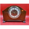 Image 1 : VTG Wooden Bertmar Mantle Clock Made In Canada w/ Key