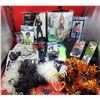 Image 1 : Halloween Lot w/ Wizard of Oz Costume, Rhinestone Catsuit, Fake Blood, Cruella de Vil Wig, & More