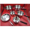 Image 1 : Assorted Stainless Steel Pots & Pans w/ Lagostina, The Pampered Chef, & More