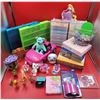 Image 1 : Children's Toy Lot w/ Ty Beanie Babies, Fuse Beads, Winnie the Pooh Figures, & More