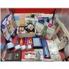 Image 1 : Arts & Crafts Lot w/ Scrapbook Kits, Paper Pads, Stamps, Craft Scissors, & More