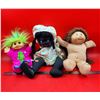 Image 1 : Doll Lot w/ Cabbage Patch Kid, Troll Doll, & More
