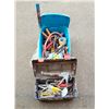 Image 1 : Assorted Tool Lot w/ Toolbox, Caulking Gun, Pliers, & More