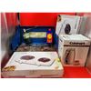 Image 1 : Appliance Lot w/ Double Electric Burners, Propane Stove, & Cuisinart Programmable Kettle